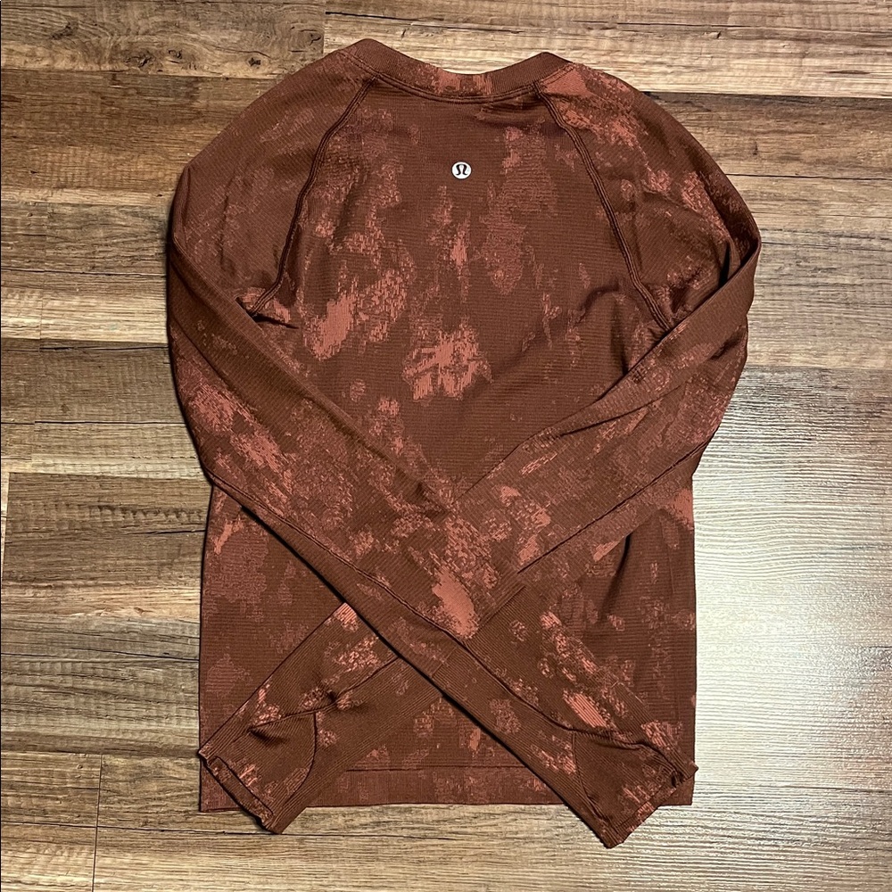 lululemon athletica Brown Tie-Dye Long Sleeve Tee - Picture 2 of 5